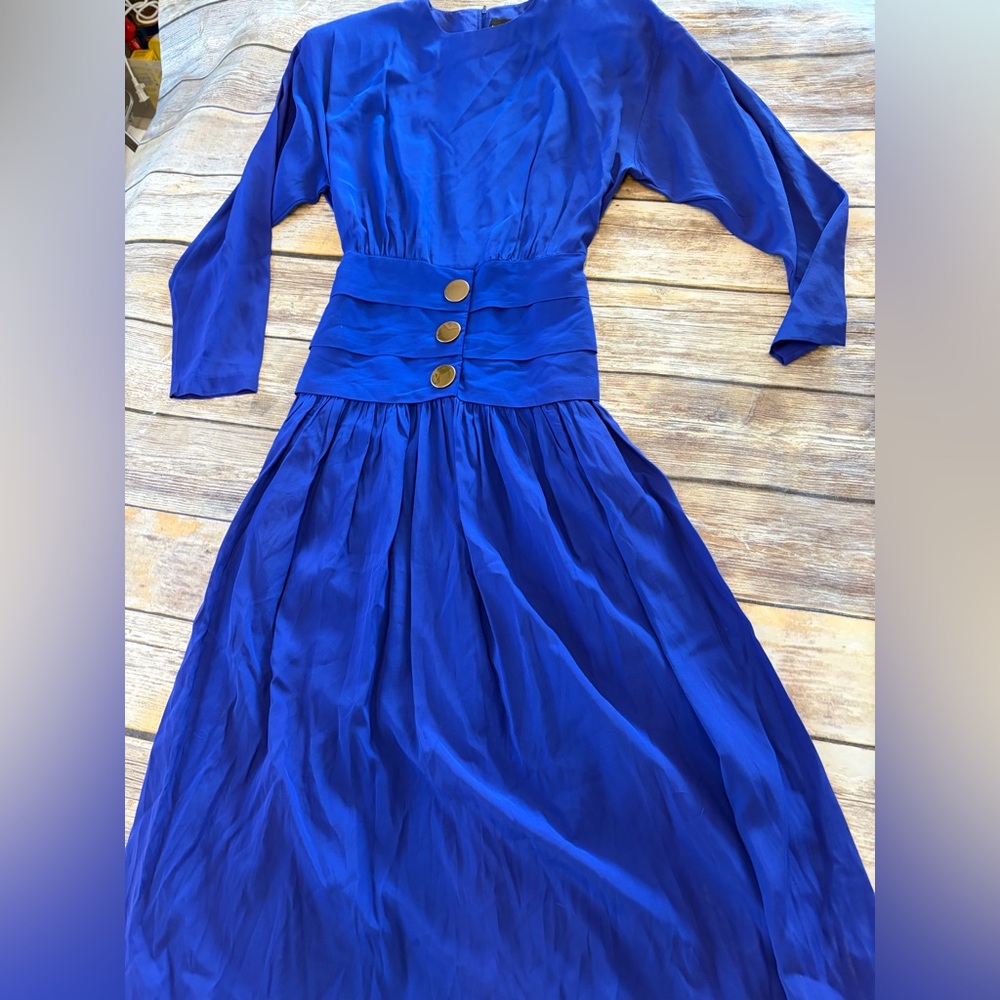 Vintage 80s David Benjamin Collection Maxi Dress